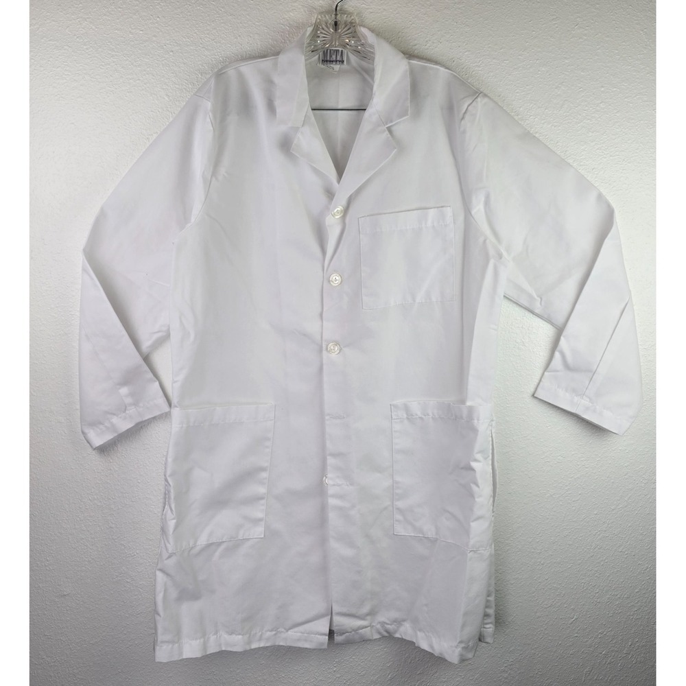 META Fundamentals White Lab Coat Medical Dental Doctor Technician Unisex Med